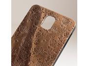Samsung Galaxy Note 3 engraved wood walnut wooden case in rose pattern