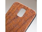 Samsung Galaxy S5 engraved rosewood wooden case in rose pattern