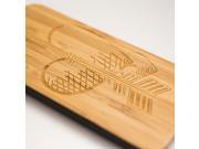 iPhone 6 engraved bamboo case in cupid arrow pattern