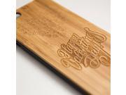 iPhone 6 engraved bamboo case in happy valentine day pattern