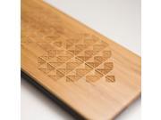 iPhone 6 engraved bamboo case in diamond heart pattern