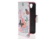 MOONCASE Butterfly Premium PU Leather Wallet Card Pouch Flip Bracket Case Cover for WIKO Birdy