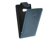 MOONCASE Flip Leather Pouch Case Cover for Nokia Lumia 730 Blue