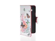 MOONCASE Butterfly style Flip Leather Wallet Card Slot Pouch Stand Case Cover For Samsung Galaxy A3