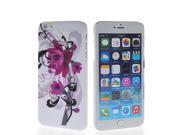 MOONCASE Floral Pattern Hard Rubberized Rubber Coating Case Cover For Apple iPhone 6 Plus