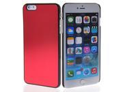 MOONCASE Hard Brushed Aluminum Metal Back Plate Case Cover for Apple iPhone 6 Plus Red