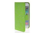 MOONCASE Bling Diamond Flip Leather Wallet Card Slot Bracket Case Cover for Apple iPhone 6 4.7 inch Green