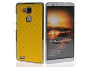 MOONCASE Hard Luxury Chrome Rhinestone Bling Star Back Case Cover for Huawei Ascend Mate 7 Yellow