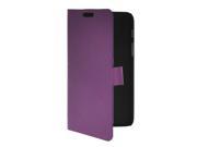 MOONCASE Premium PU Leather Flip Wallet Card Slot Bracket Back Case Cover for Samsung Galaxy Tab Q T2558 Purple