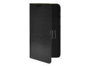 MOONCASE Premium PU Leather Flip Wallet Card Slot Bracket Back Case Cover for Samsung Galaxy Tab Q T2558 Black