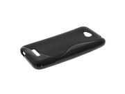 MOONCASE S Line Flexible Soft Gel Tpu Silicone Skin Back Case Cover For HTC Desire 616 D616W Black