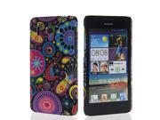 MOONCASE Hard Rubberized Flower Pattern Style Coating Back Case Cover For Huawei Ascend G510 U8951D