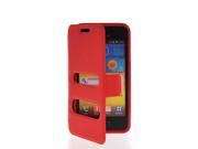 MOONCASE Flip Leather Stand Back Case Cover For Samsung Galaxy S Advance I9070 Red