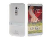 MOONCASE Soft Gel TPU Silicone Kickstand Back Case Cover for LG G2 Clear