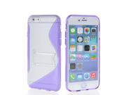 MOONCASE S Line Flexible Soft Gel Tpu Silicone Skin Slim Back Case Cover For Apple iPhone 6 Plus Purple