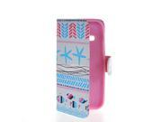 MOONCASE Colorful Patterns Flip Leather Wallet Card Pouch Stand Back Case Cover For HTC One 2 Mini M8 Mini