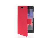 MOONCASE Flip Leather Wallet Card Pouch Stand Back Case Cover For Huawei Ascend P7 Red