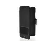 MOONCASE Flip Leather Stand Back Case Cover For HTC Desire 700 Black