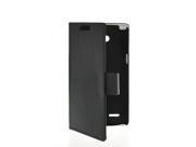 MOONCASE Flip Leather Wallet Card Pouch Stand Back Case Cover For LG L80 Black