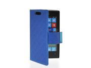 MOONCASE Flip Leather Wallet Card Pouch Stand Case Cover For Nokia Lumia 520 Blue