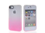 MOONCASE Gradient Flexible Soft Gel Tpu Silicone Skin Slim Back Case Cover For iPhone 4 4S