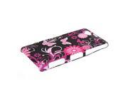 MOONCASE Hard Rubberized Flower Butterfly Pattern Style Coating Back Case Cover For Xperia Z1 Compact Mini