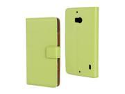 MOONCASE Flip Leather Wallet Card Pouch Stand Back Case Cover For Nokia Lumia 930 Green