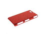 MOONCASE Glitter Hard Rubberized Shiny Coating Back Case Cover For Sony Xperia Z1 Compact Mini Red