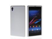 MOONCASE Soft Silicone Skin Back Case Cover For Sony Xperia Z1 L39h White