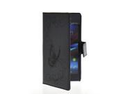 MOONCASE Butterfly Leather Flip Wallet Card Pouch Stand Back Case Cover For Sony Xperia Z1 L39h Black