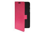 MOONCASE Premium PU Leather Flip Wallet Card Slot Bracket Back Case Cover for Samsung Galaxy Tab Q T2558 Hotpink