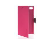 MOONCASE Slim Leather Flip Wallet Card Pouch Stand Back Case Cover For XiaoMi Rice 3 MI3 Hotpink