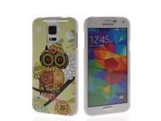 MOONCASE Cute Owl Design Soft Gel Tpu Silicone Skin Slim Back Case Cover For Samsung Galaxy S5 I9600