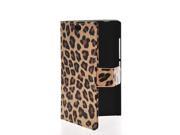 MOONCASE Flip Leather Wallet Card Pouch Stand Back Case Cover For Nokia X2 leopard Brown