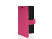 MOONCASE Flip Leather Wallet Card Pouch Stand Back Case Cover For HTC Desire 516 Hotpink