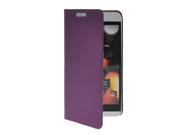MOONCASE Premium PU Leather Flip Wallet Card Slot Bracket Back Case Cover for HTC Desire Eye Purple
