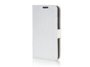 MOONCASE Case for LG G2 Mini [White] Premium PU Leather Flip Wallet Card Slot Bracket Back Case Cover