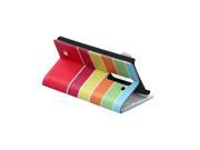 MOONCASE Pattern Series Flip Leather Wallet Card Holder Pouch Stand Back Case Cover for LG Magna