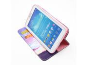 MOONCASE Stylish [Painted Patterns] Premium PU Leather Flip Wallet Card Slot Bracket Back Case Cover for Samsung Galaxy Tab 3 7.0 7.0 P3200 BF06