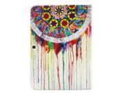MOONCASE Stylish [Painted Patterns] Premium PU Leather Flip Wallet Card Slot Bracket Back Case Cover for Samsung Galaxy Tab 4 10.1 SM T530 BF09