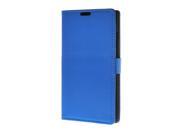 MOONCASE Litch Skin High Quality PU Leather Flip Wallet Card Slot Bracket Back Case Cover for Huawei Ascend GX1 Blue