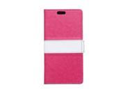 MOONCASE High Quality PU Leather Flip Wallet Card Holder Pouch Stand Back Case Cover for HTC Desire 620 Hotpink