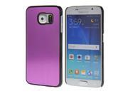 MOONCASE Hard Brushed Metal Aluminum Chrome Back Case Cover for Samsung Galaxy S6 Purple
