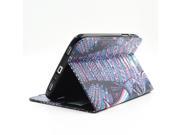 MOONCASE Stylish [Painted Patterns] Premium PU Leather Flip Wallet Card Slot Bracket Back Case Cover for Samsung Galaxy Tab 3 7.0 7.0 P3200 BF07
