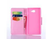 MOONCASE High Quality PU Leather Flip Wallet Card Pouch and Stand [Beautiful Pattern] TPU Case Cover for Sony Xperia M2