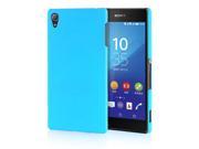 MOONCASE Hard Rubber Back Case Cover for Sony Xperia Z4 Azure
