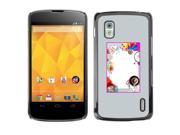 MOONCASE Hard Protective Printing Back Plate Case Cover for LG Google Nexus 4 No.5001125