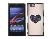 MOONCASE Hard Protective Printing Back Plate Case Cover for Sony Xperia Z1 Compact No.5002245