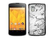 MOONCASE Hard Protective Printing Back Plate Case Cover for LG Google Nexus 4 No.5002529