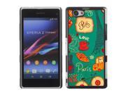 MOONCASE Hard Protective Printing Back Plate Case Cover for Sony Xperia Z1 Compact No.5002567
